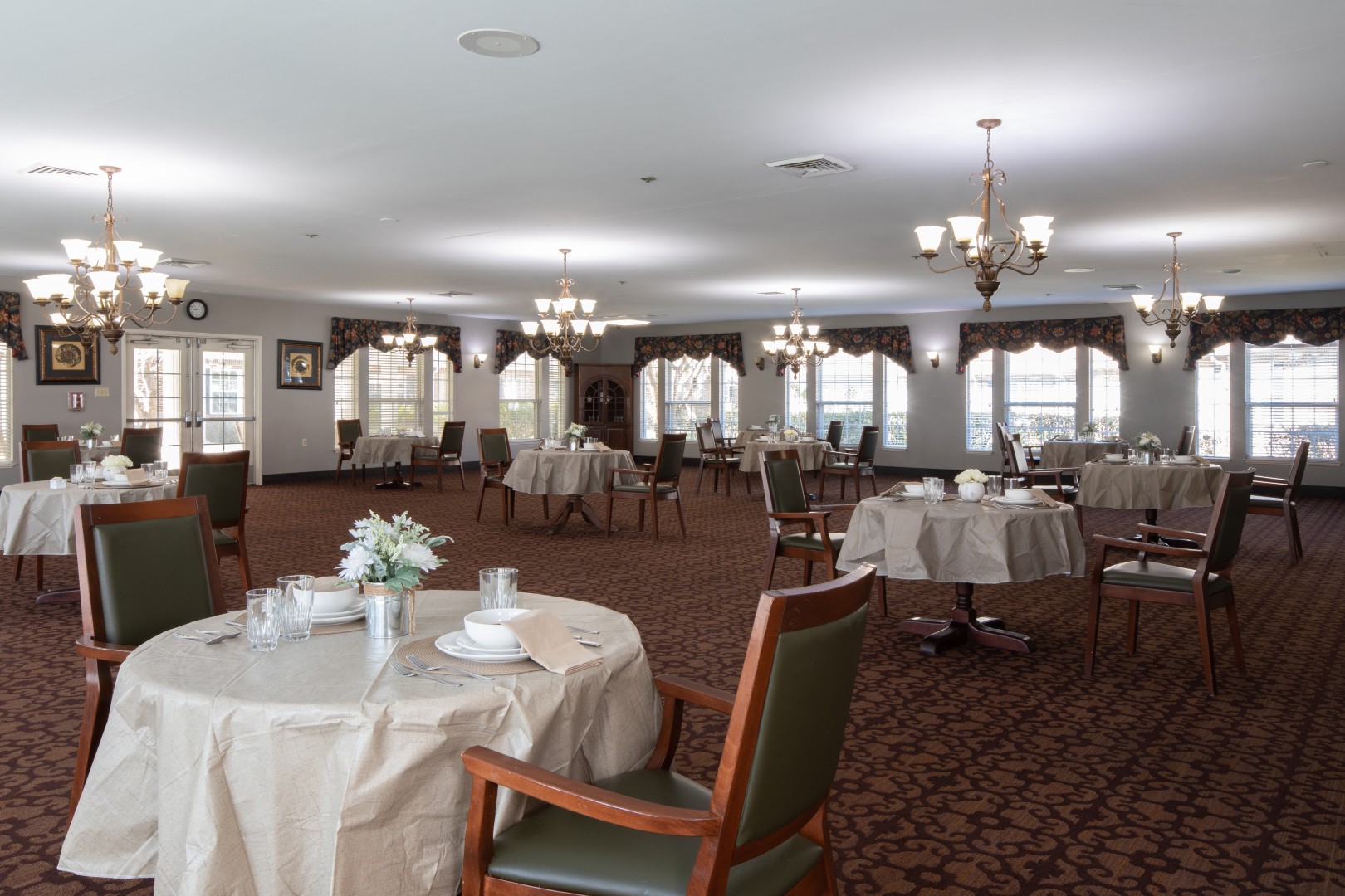 Dining room set for a shared meal